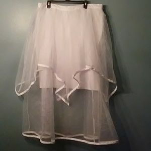 White organza skirt